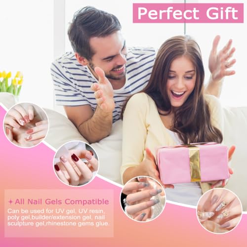 NAILGIRLS 220W UV LED Nail Lamp with Cream Variation, 42 LEDs, 4 Timers, Auto Sensor