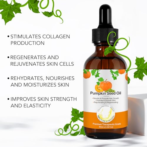 Pumpkin Seed Oil for Hair Growth - 2 Pack, Cold Pressed, Nourishing