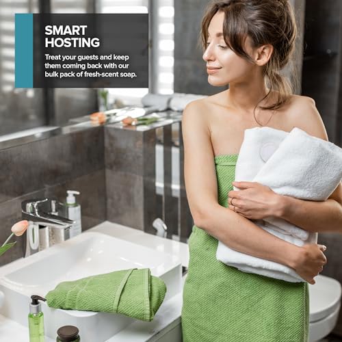 Bulk Mini Travel Soap Bars (100 Count) - Individually Wrapped Fresh Scent for Hotels & Motels