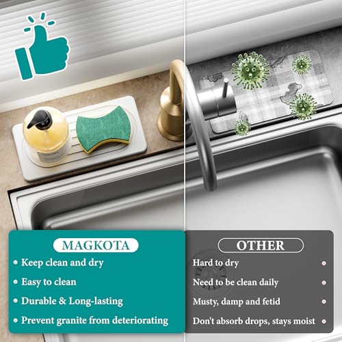 Diatomite Stone Drying Tray - Quick-Drying Kitchen & Bathroom Organizer