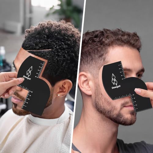Dewgot Barber Hairline Shaping Tool - Reusable Edge Line Up Card (3PCS)