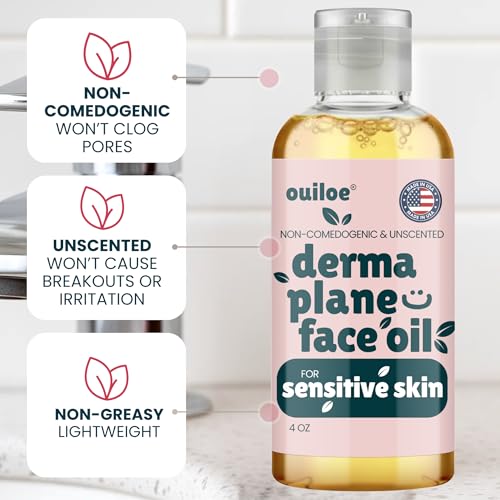 Non-Comedogenic Dermaplane Oil for Very Sensitive Skin - 4oz