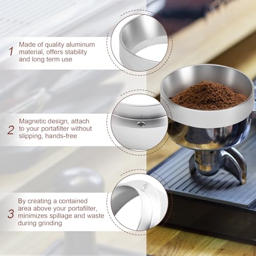 49mm Aluminum Coffee Dosing Funnel - Essential Espresso Accessory