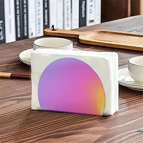 Rainbow Stainless Steel Napkin Holder - Stylish Tabletop Accessory