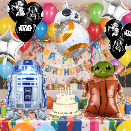 Space Themed Birthday Balloons Set - 11Pcs Sci-Fi Balloons