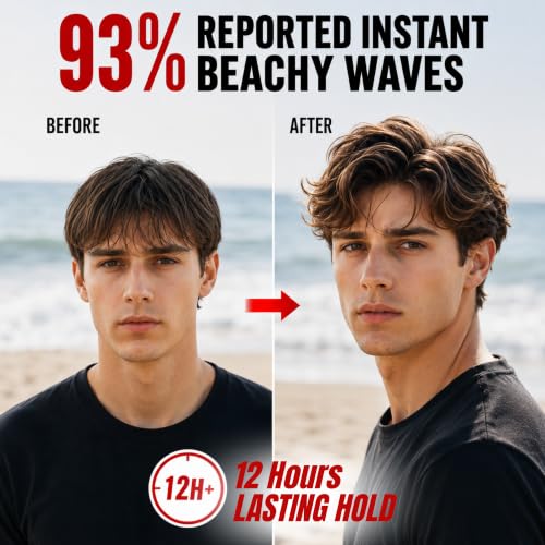 Sea Salt Spray for Men - Beach Wave Texture & Volumizer for Thicker Hair