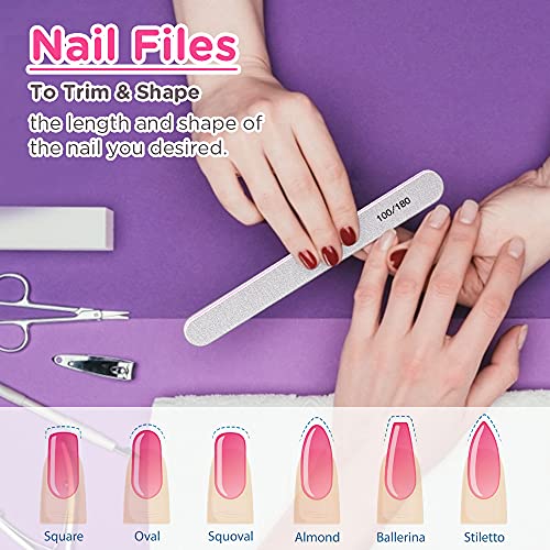 TsMADDTs 12PCS Nail File and Buffer Set for Manicure