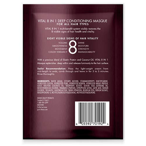 Nexxus Vitall 8-in-1 Coconut & Protein Hair Rejuvenating Masque 1.5 oz