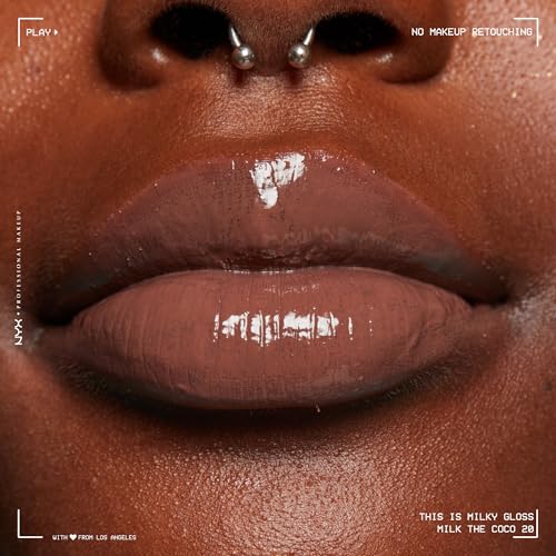 NYX This Is Milky Gloss Hydrating Lip Gloss - Milk The Coco (Dark Chocolate)