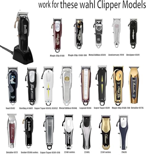 Kaynway Hair Clippers Charging Stand Dock Base for Wahl Magic Senior - Black