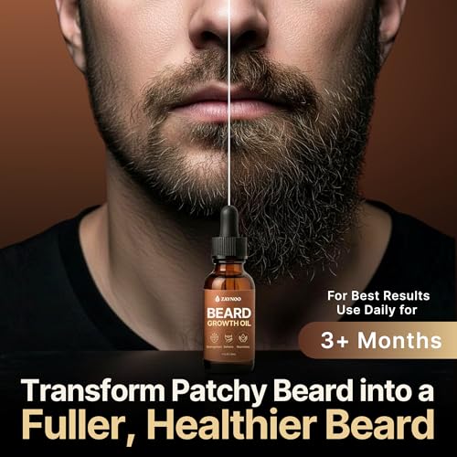 Zaynoo Organic Beard Growth Oil - 30ml Natural Argan & Jojoba Blend