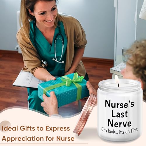 Lavender Soy Candle for Nurses - Perfect Gift for Nurse Appreciation