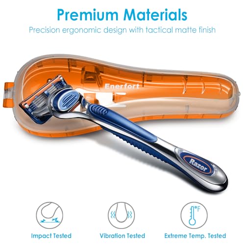 Enerfort Razor Travel Case for Gillette Proglide Fusion - Orange