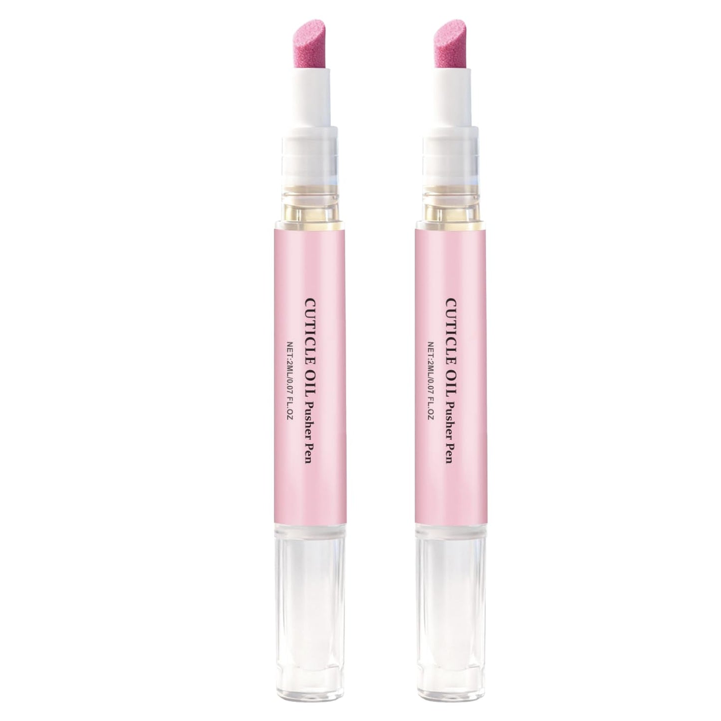 Ceramic Cuticle Pusher Set - 2PC Gentle Cuticle Remover & Nourishing Oil Pen for Healthy Nails | Perfect for Hangnails & Dry Cuticles