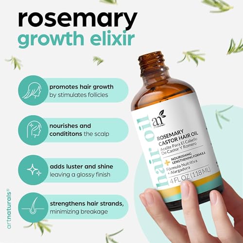 ArtNaturals Rosemary & Castor Oil Set for Hair Growth - 4 oz