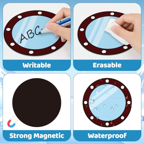 15 Winter-Themed Alaska Cruise Door Magnets Set - Waterproof & Erasable