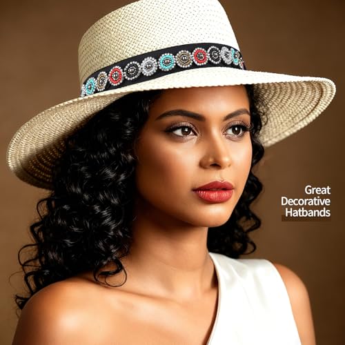 Teenitor 6-Piece Rhinestone Beaded Headbands for Women