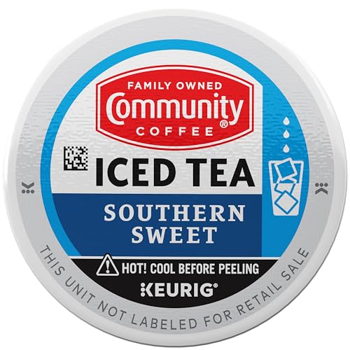 Community Coffee Southern Sweet Iced Tea K-Cup Pods, Sugar Free