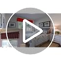 Red Window Valance - Darkening Rod Pocket Curtain, 52" x 18"