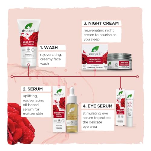 Dr. Organic Rose Otto Night Cream for Mature Skin - 50 mL