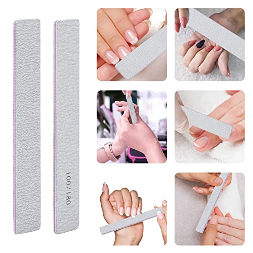 50 Count Nail Files 100/180 Grit Double-Sided Emery Boards