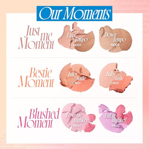 fwee Mellow Dual Blush CR02 Baby Smile 0.25oz - Longwear Jelly Texture