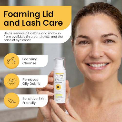 Optase Manuka Oil Eyelid Cleansing Gel 1.7oz - Gentle Foam for Sensitive Eyes