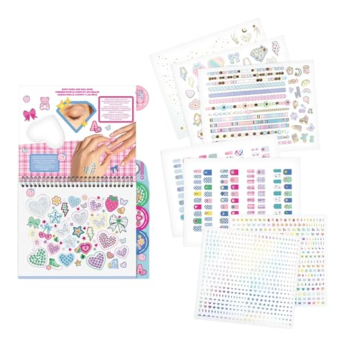 Bejeweled Cosmetic Activity Book for Kids - Nail Art, Body Gems & Tattoos