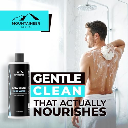 Mountaineer Brand Tundra Body Wash for Men | 100% Natural 12oz