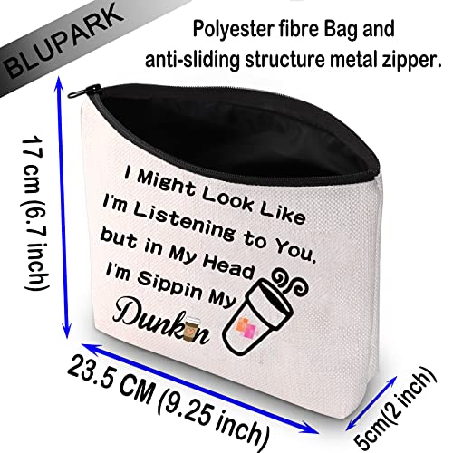 Sippin' My Coffee Makeup Bag - Cute Cosmetic Pouch for Coffee Lovers