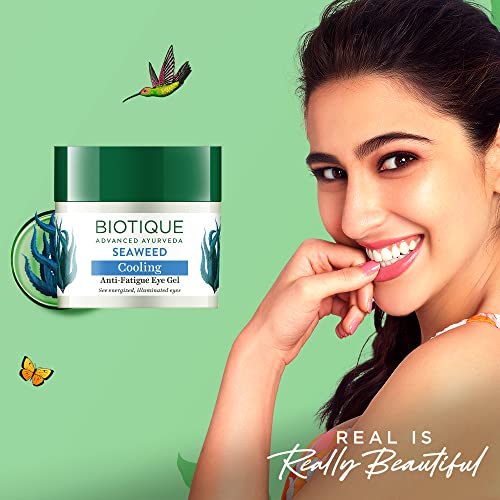 Biotique Seaweed Eye Gel for Dark Circles Puffiness Wrinkles 15g