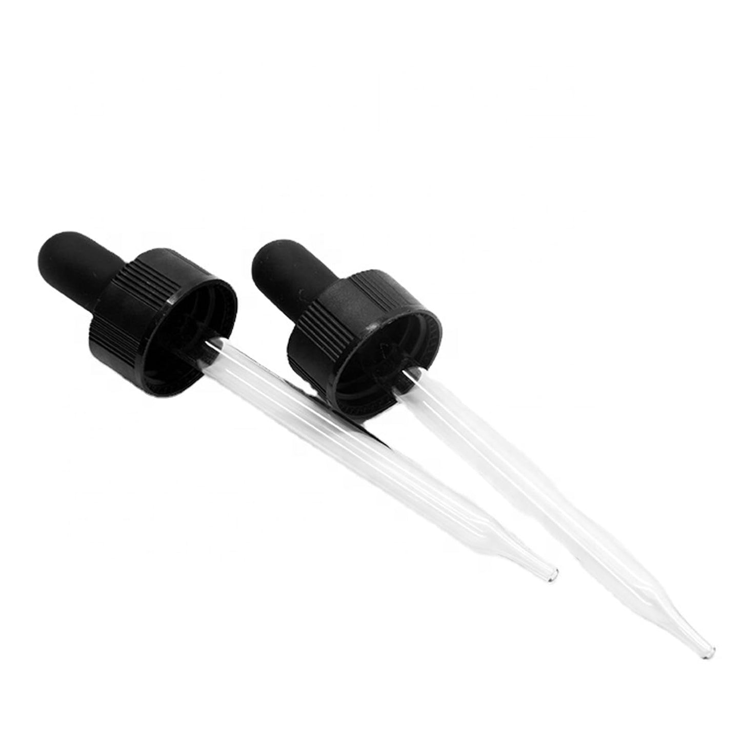 VIGOR PATH 2-Pack Amber Glass Dropper Bottles - Complete with Tapered Glass Droppers for Essential Oil or Any Liquids (1oz/30ml)