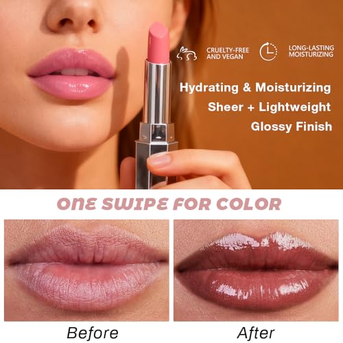 HHLTOH Brown Honey Lip Balm - Nourishing Moisturizing Lipstick for Women