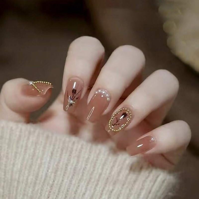 Gold Caviar Beads Nail Charms for DIY Nail Art - 3g