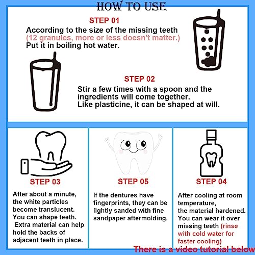 DIY Fake Tooth Repair Kit - Durable & Reusable Teeth Decoration
