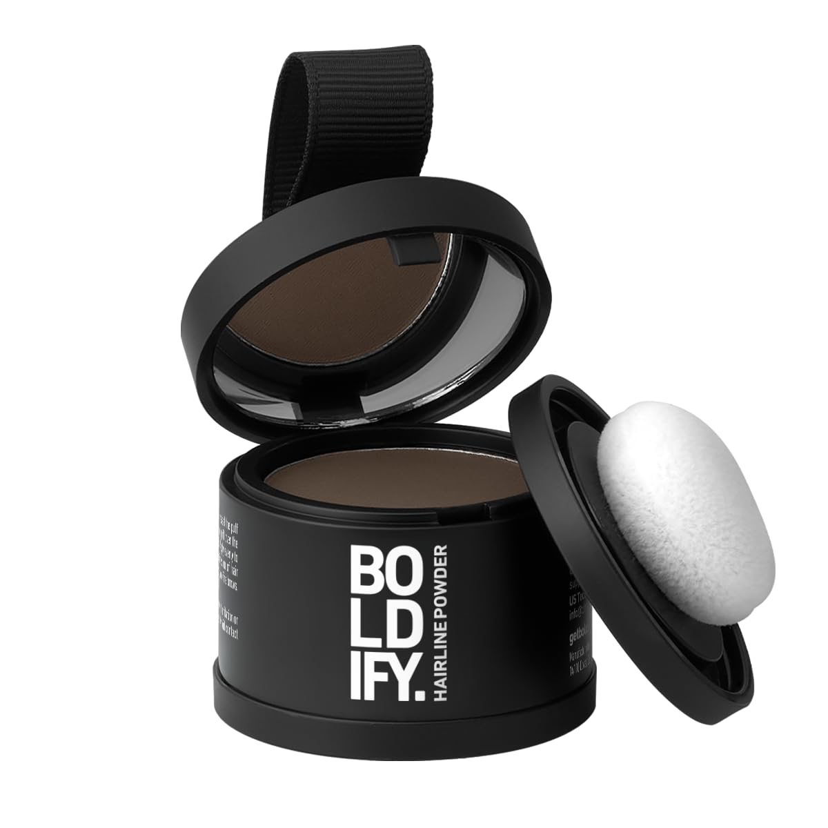 BOLDIFY Hairline Powder - Water-Resistant Root Touch-Up for Gray Coverage | Medium Brown, 24-Hour Stain-Proof