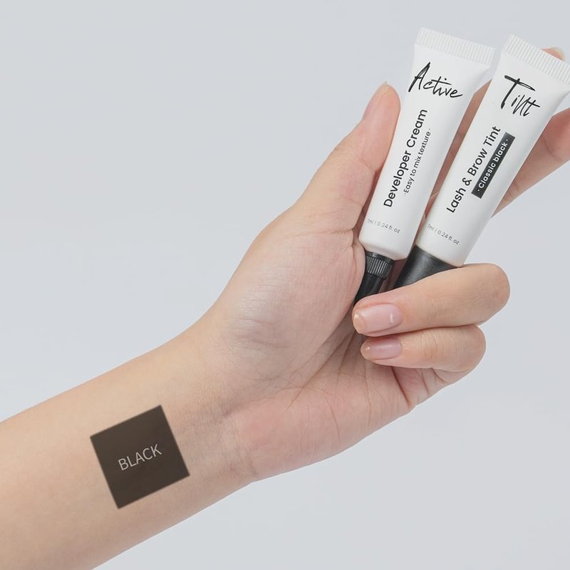 Lash Color Kit - Black Eyelash & Brow Tint Set | Long-Lasting Natural Effects, Easy to Use