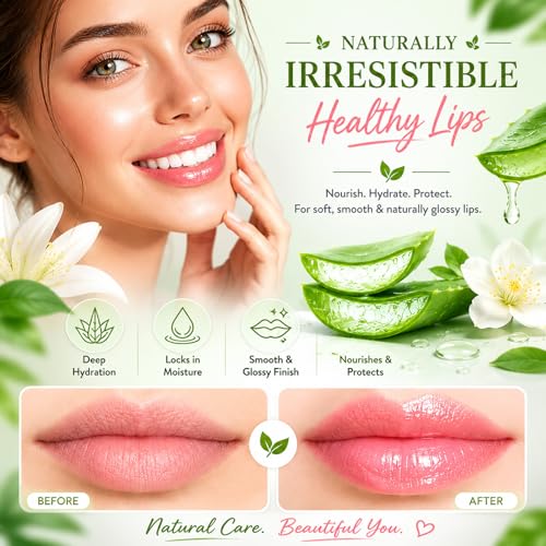Firstfly Aloe Vera Color Change Lip Balm - 2 Pack, Moisturizing & Long Lasting