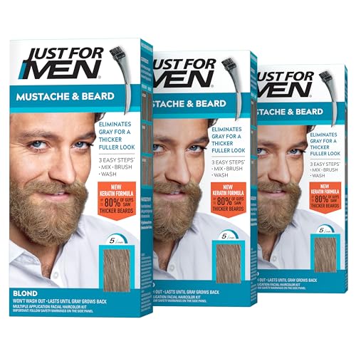 Just For Men Mustache & Beard Dye - Blond M-10/15 (3 Pack)