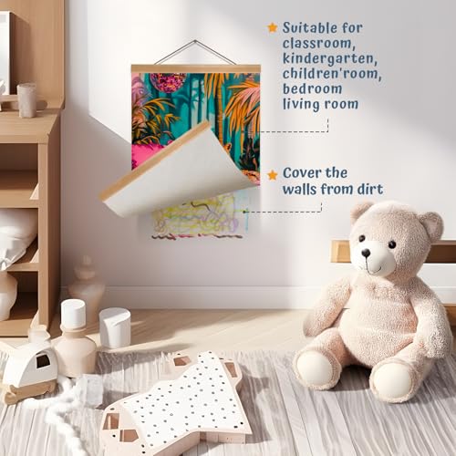 Pink Jungle Leopard Wall Art - 12x16 Linen Canvas Print with Frame
