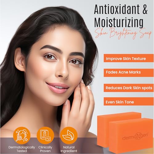 Kojic Acid Soap Bar with Vitamin C & Arbutin - 2 Pack for Radiant Skin