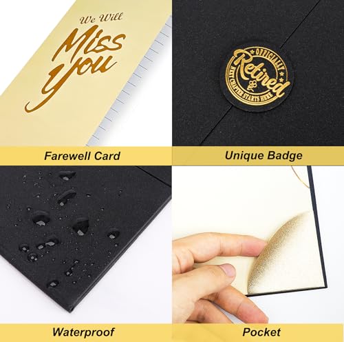 Jumbo Retirement Signature Book with Extra Card & Pocket