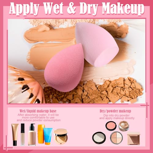 17PCS Makeup Sponge Set with Holder - Beauty Sponges & Puffs