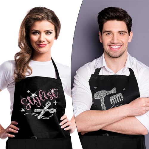 Auidy 6TXD Waterproof Hair Stylist Apron - 2 Pockets, Adjustable