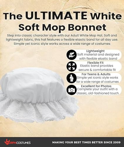 Nicky Bigs Novelties Morph Adult White Mob Hat - Costume Accessory