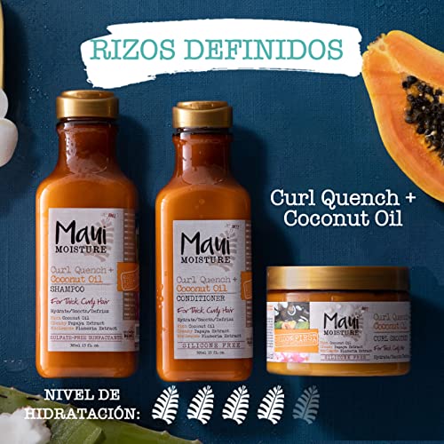 Maui Moisture Hydrating Curl Smoothie for Tight Curls - 12 oz Pack of 2