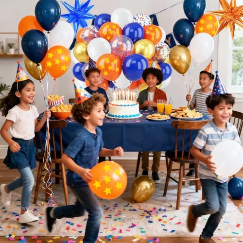 64-Piece Cartoon Dragon Birthday Balloon Set - 12-Inch Latex