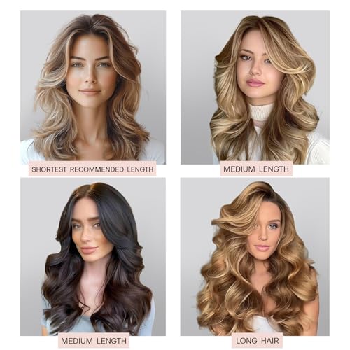 BLINKEEN Jumbo Heatless Hair Curler Set - Satin Overnight Curling Rod