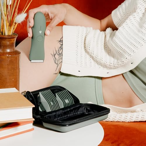 MERIDIAN Hard Travel Storage Case for Body Hair Trimmer - Sage Green