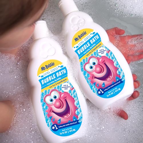 Mr. Bubble Extra Gentle Bubble Bath - Hypoallergenic & Tear Free 16 fl oz (Pack of 2)